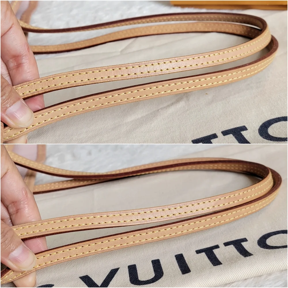 💕BEAUTIFUL Louis Vuitton Tote Bag Neverfull MM Damier AZUR "Rose Ballerine - Picture 4 of 16